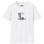 “Stop Looking at My Ass (Donkey) or I Have to Charge” – “Did You Look?” Cartoon 2 Sided T-Shirt Cute Funny Tee White by Tees For Singles