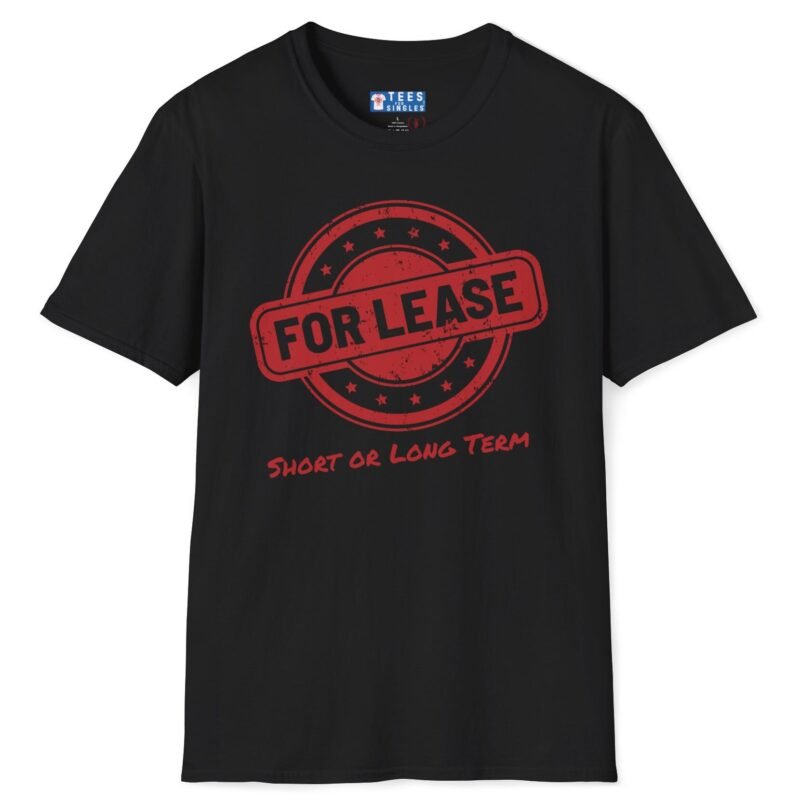 FOR LEASE: Short or Long Term Tee 😉🤝 Black by Tees For Singles