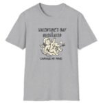Valentine’s Day Overrated T-Shirt – ‘Change My Mind’ Cupid Graphic Tee 💘😏 Sport Grey by Tees For Singles