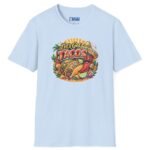 10299853312689756602_2048.jpeg Let's Get Tacos ๐ฎ๐ฅ Retro Mexican Food Taco Tee Light Blue by Tees For Singles - Reaction Fashion