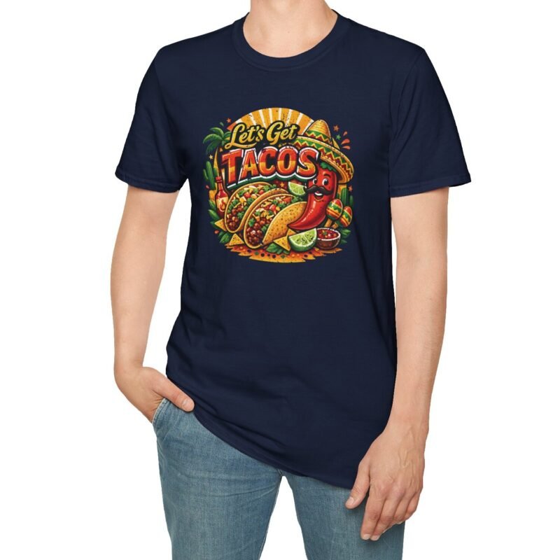 Let's Get Tacos 🌮🔥 Retro Mexican Food Taco Tee by Tees For Singles - Reaction Fashion