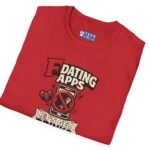 16145534523928561909_2048.jpeg T-Shirt “Dating Apps? I’d Rather Get Drinks” Vintage Graphic Tee by Tees For Singles - Reaction Fashion