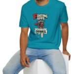 16605244860779814788_2048.jpeg T-Shirt “Dating Apps? I’d Rather Get Drinks” Vintage Graphic Tee by Tees For Singles - Reaction Fashion