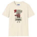 17547151104221680838_2048.jpeg T-Shirt “Dating Apps? I’d Rather Get Drinks” Vintage Graphic Tee Natural by Tees For Singles - Reaction Fashion
