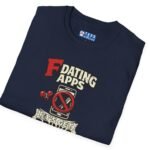 2912333363761628206_2048.jpeg T-Shirt “Dating Apps? I’d Rather Get Drinks” Vintage Graphic Tee by Tees For Singles - Reaction Fashion