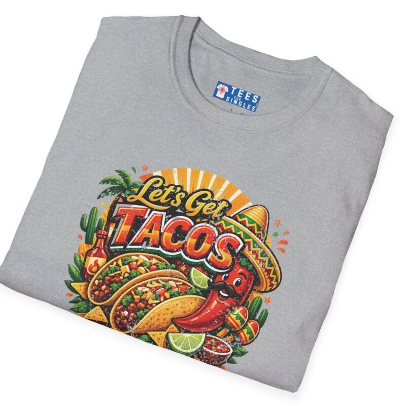 Let's Get Tacos 🌮🔥 Retro Mexican Food Taco Tee by Tees For Singles - Reaction Fashion