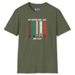 6678750255503939837_2048_custom.jpeg My Dream Girl Thinks & Plays Chess Tee♟️❤️ T-Shirt For Flirting Military Green by Tees For Singles - Reaction Fashion