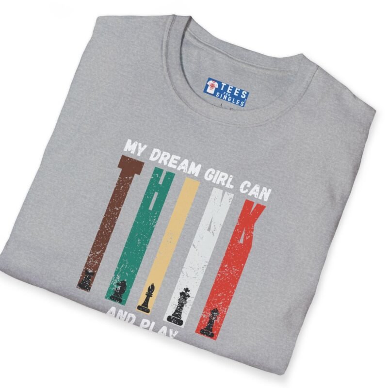 My Dream Girl Thinks & Plays Chess Tee♟️❤️ T-Shirt For Flirting by Tees For Singles - Reaction Fashion