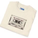 7399470843090349115_2048.jpeg IRL DATES ONLY Cassette Tee Retro Look πΌ β 1 Coffee 2 Drinks 3 Dinner 4 Music by Tees For Singles - Reaction Fashion
