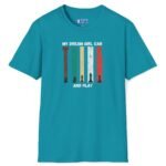 7617652720885304630_2048_custom.jpeg My Dream Girl Thinks & Plays Chess Tee♟️❤️ T-Shirt For Flirting Tropical Blue by Tees For Singles - Reaction Fashion