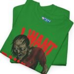 4351900650985910474_2048.jpeg "I Want Brainy Girls Graphic T-Shirt" - “Big Brain Cravings Never Die” Retro Zombie Graphic Tee by Tees For Singles - Reaction Fashion