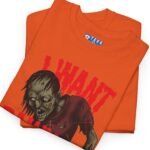7600138245243238192_2048.jpeg "I Want Brainy Girls Graphic T-Shirt" - “Big Brain Cravings Never Die” Retro Zombie Graphic Tee by Tees For Singles - Reaction Fashion
